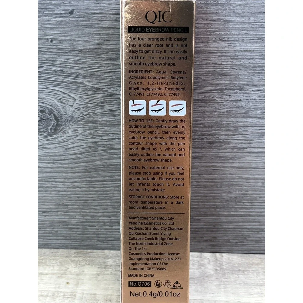 QIC Liquid EyeBrow Pencil N0# Q706 Lot of 5